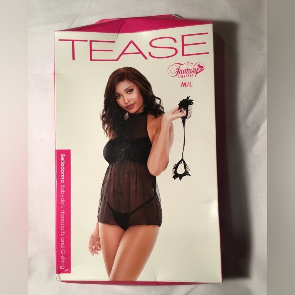 Tease by Fantasy Black Babydoll Lingerie